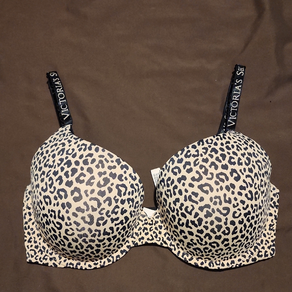 Victoria's Secret Perfect Shape Animal Print Bra 34dd